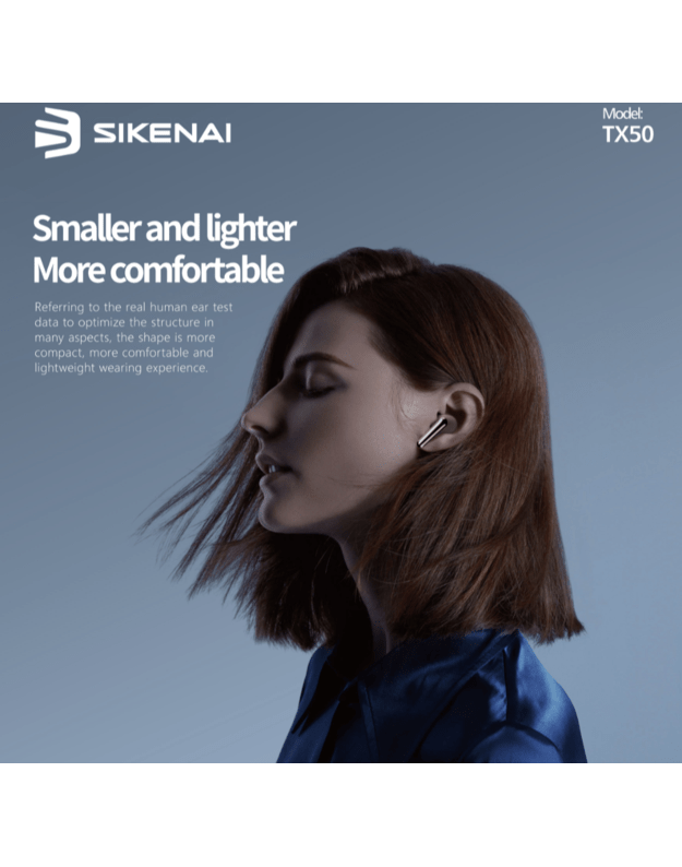 Sikenai AirPods T300 bezvadu bleutooth austiņas