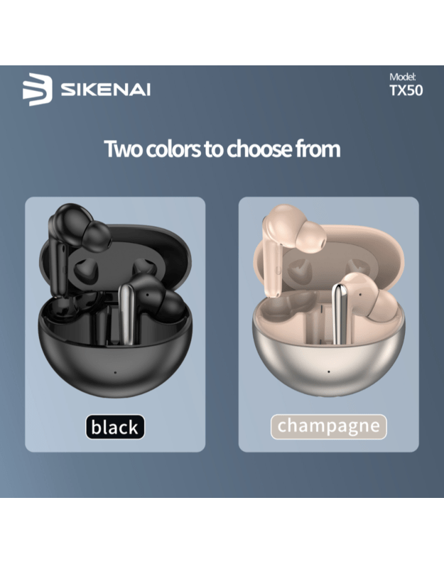 Sikenai AirPods T300 bezvadu bleutooth austiņas