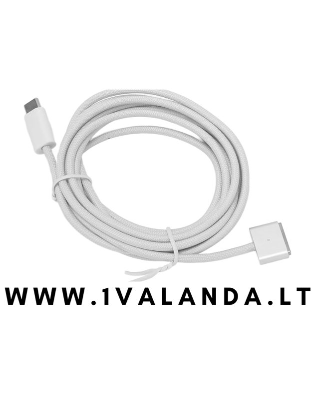 Augstas kvalitātes TPC uzlādes kabelis, kas paredzēts Apple MacBook MagSafe 3.