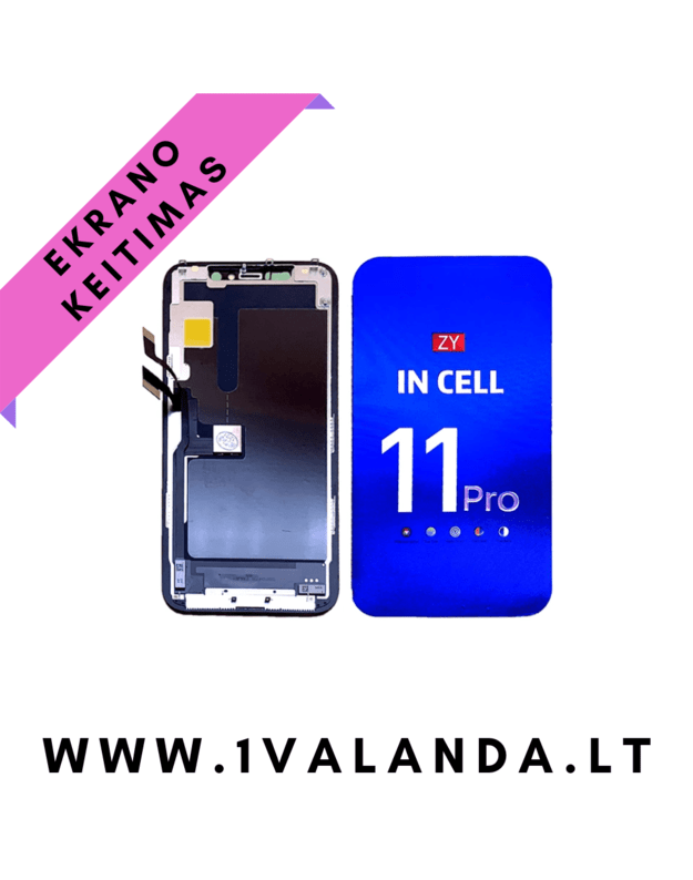 Ekranas incell Apple iPhone 11 Pro telefonui