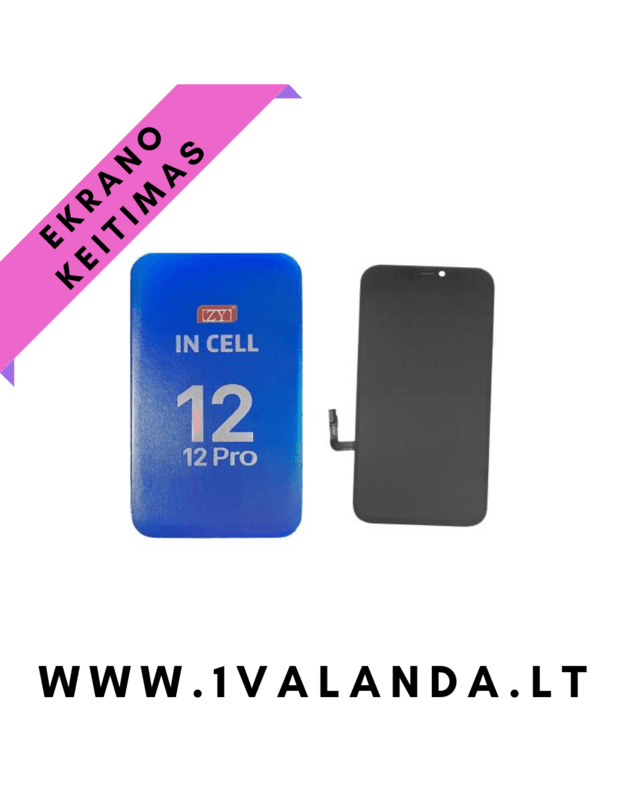 Ekranas incell Apple iPhone 12 Pro telefonui