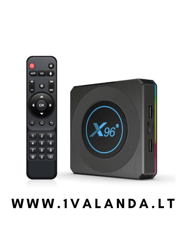 TV priedėlis X96 X4 64gb 4gb RAM tv box (gold kokybė)