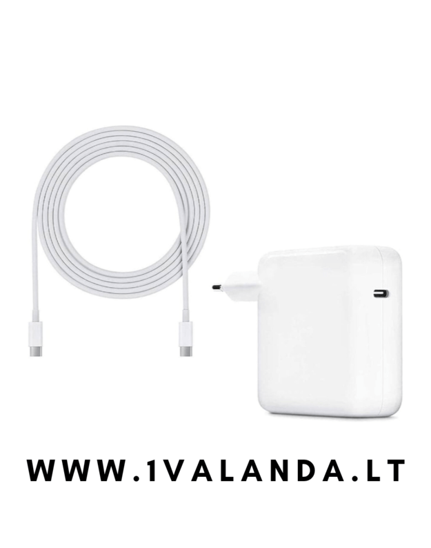 TPC type c 87W MacBook Pro pakrovejas su laidu